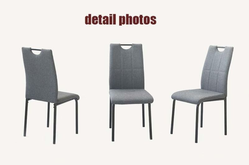 Modern Furniture Home Office Hotel Furniture Steel Dining Chair with PU Seat