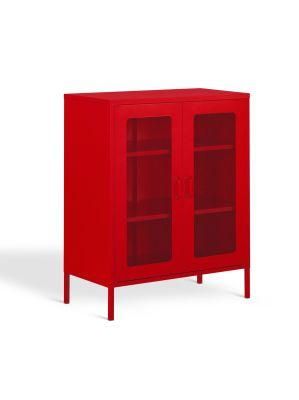 Modern 2 Door Metal Standing Cabinet Locker Bedroom Bathroom Furniture