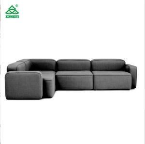 Casual Upholstered Hotel Living Room Sofa with Solid Wood Frame