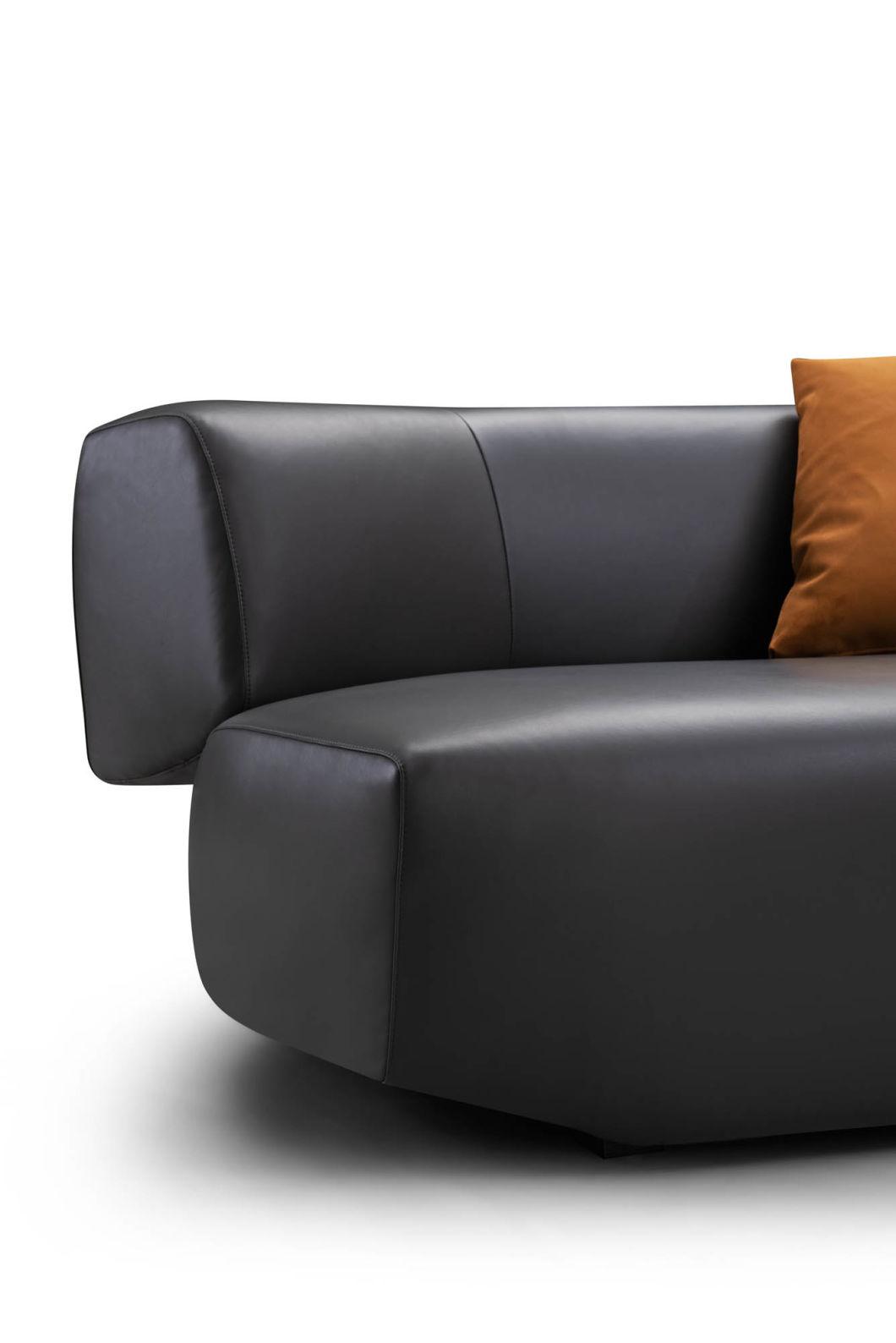 Customized 3 Seater Sofa Set Living Room Sofas Bedroom Furniture Modern Design Air Leather Sofa
