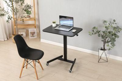 Pneumatic Office Work Movable Gas Height Adjustable Standing Desk Laptop Table