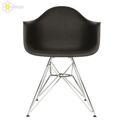 Factory Wholesale White Conference Office Furniture Nordic Cheap Ergonomics Plastic Chair with Metal Leg