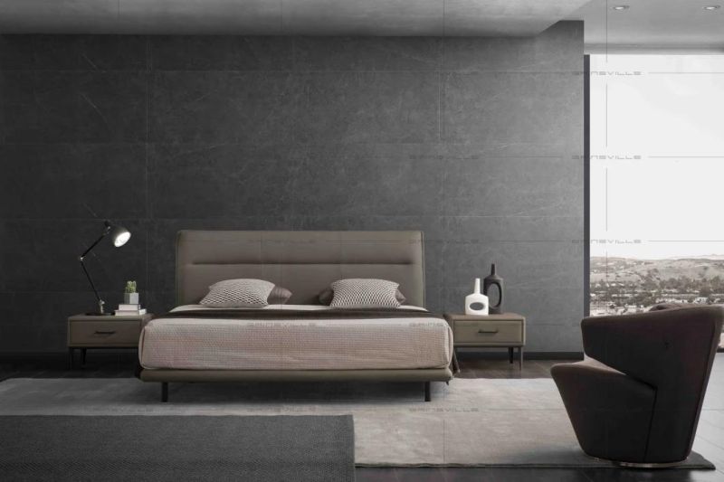 Modern Bedroom Furniture Beds Wall Bed King Bed for Hotel Gc1813