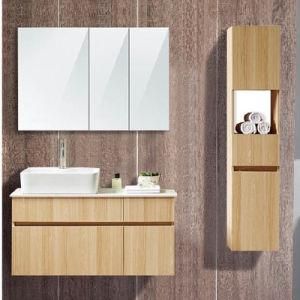 Modern Fashion MDF Bathroom Vanity with Side Cabinet