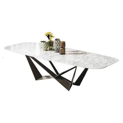 Modern Hotel Dining Room Simple Marble Top Table