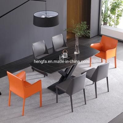 Home Furniture Adjustable Steel Frame Functional Dining Table