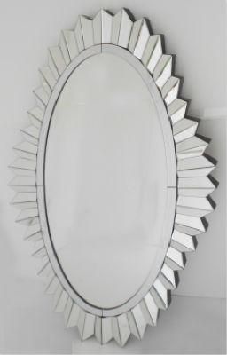 Modern Design Glass Silver Wall Makeup Mirror for Bathroom