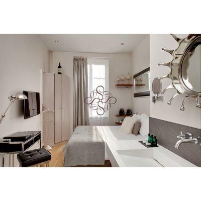 Modern Stainless Steel Apartment Resort Bedroom Furniture
