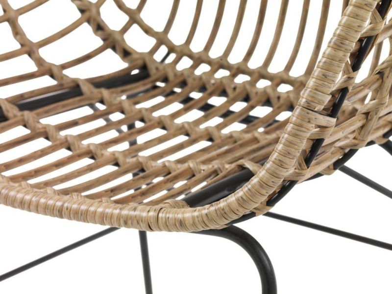 Patio High Back Plastic Rattan Wicker Chairs