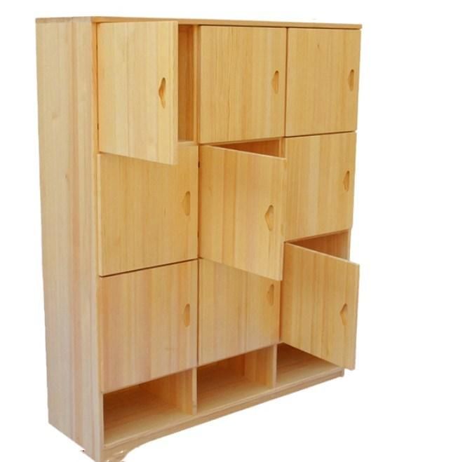 Modern Wooden School Furniture Kindergarten Locker Side Cabinet