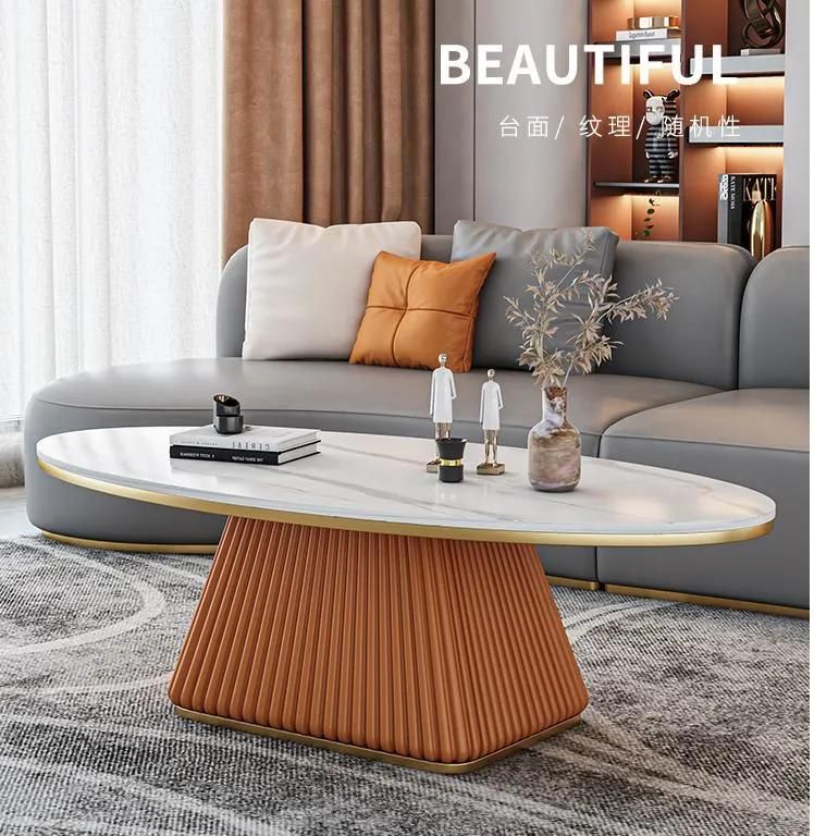 Modern Nordic Design Tea Dining Luxury Round Square Marble Coffee Table