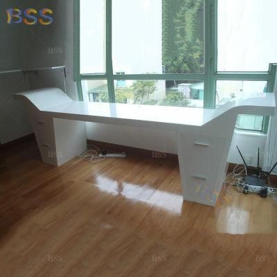 Corner Desk for Office White Corian China Supplier for Office Desk