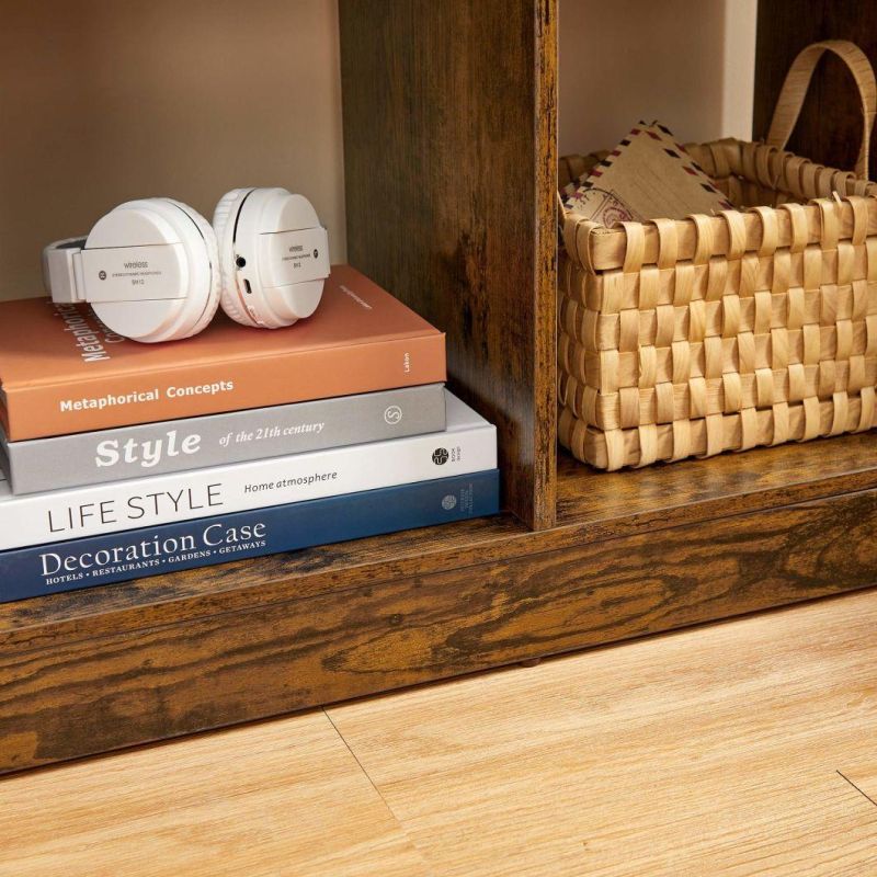 Bookshelf, Bookcase with Cubbyholes and Book for Study, Living Room, Bedroom