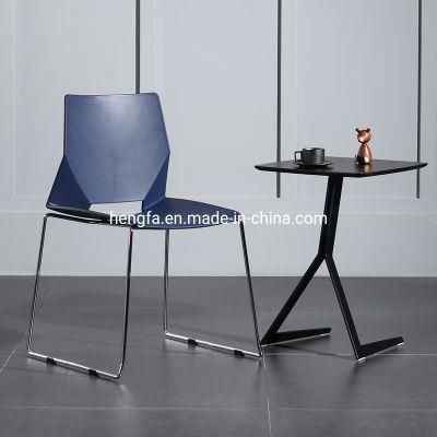 Modern Furniture Reception Office Stainless Steel Restaurant Plastic Chair