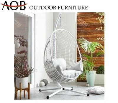 Wholesale Modern Outdoor Exterior Home Garden Villa Hotel Resort Poolside Rattan Furniture Hanging Swing Chair