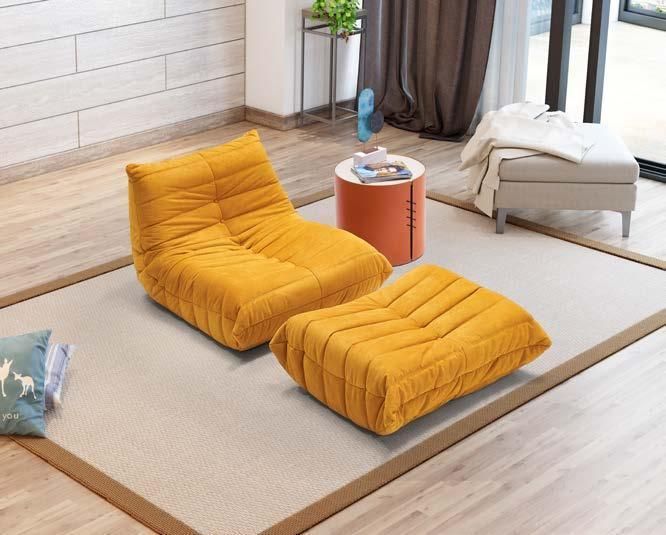 Modern Living Room Hotel Bedroom Home Furniture Simple Design Leisure Fabric Sofa Chair