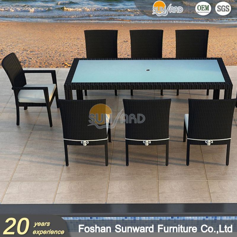 Modern Wicker Rattan Style Dining Room Garden Hotel Villa Dining Furniture