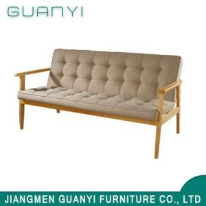 2018 Modern Three Seats Wooden Furniture Living Room Sofa