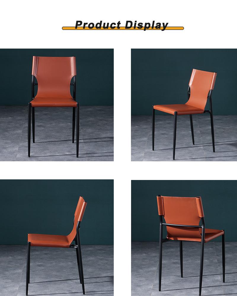 Wholesale Home Restaurant Cafe Hotel Furniture Upholsterd PU Leather Dining Chair for Wedding