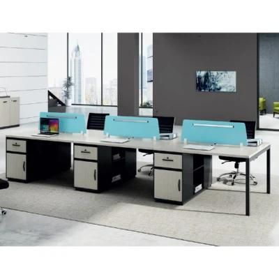 6 Persons Office Table Office Workstation Aluminum Office Desk Office Furniture
