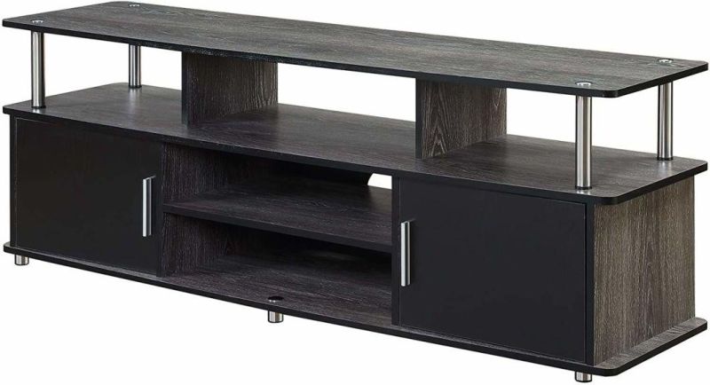 Convenience Concepts Designs 2 Go 60" TV Stand, Cherry / Black