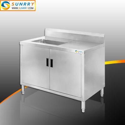 Restaurant Stainless Steel Bar Counter and Glass Washing Table