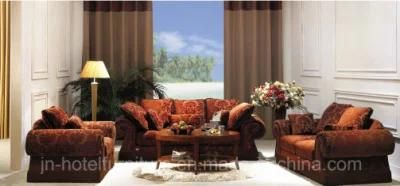 European /Arabic Style Luxury Hotel Sitting Room Sofa with Gold Foil (JNS-015)