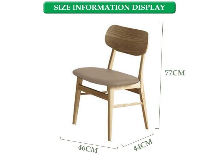 Furniture Modern Furniture Chair Home Furniture Wooden Furniture High Quality Fashion Antique Luxury French Modern Timber Dining Room Chair with Wooden Legs
