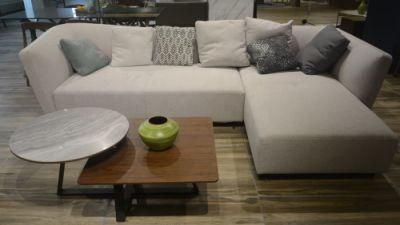 Loft / Small Apartment Furniture Smart Size Leisure Fabric Corner Sofa