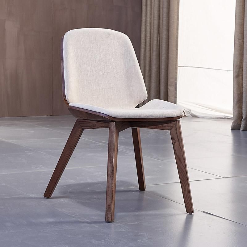 Ash Solid Wood Dining Chair for Home Restaurant Hotel