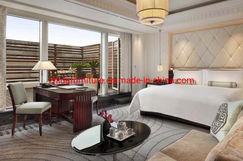 Foshan Factory 5 Star Modern Wooden Bedroom Furniture Supplier for Hotel Presidential Suites