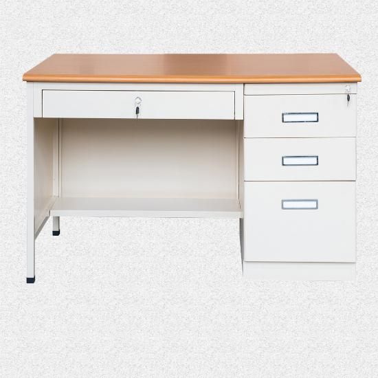 Fas-048 Modern Melamine Metal Frame Corner Office Desk Manager Table