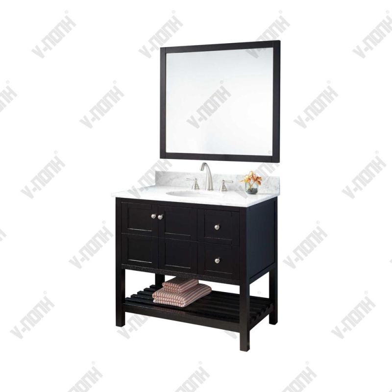 Modern Solid Wood Hotel Bathroom Furniture