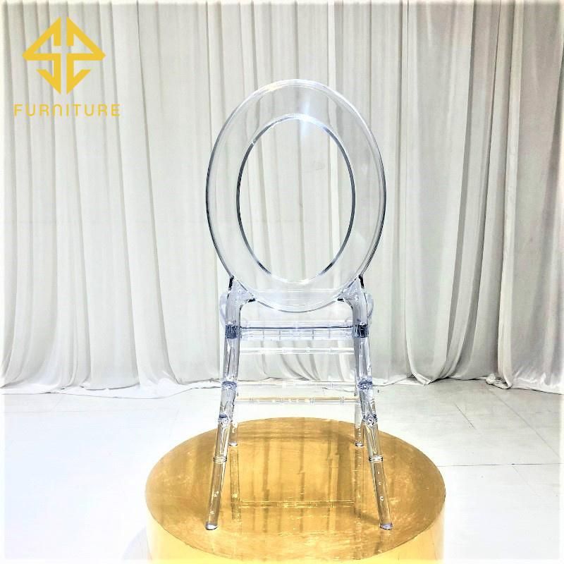 Sawa Unqiue Oval Back Design Plastic Tiffany Chairs for Event Wedding Banquet