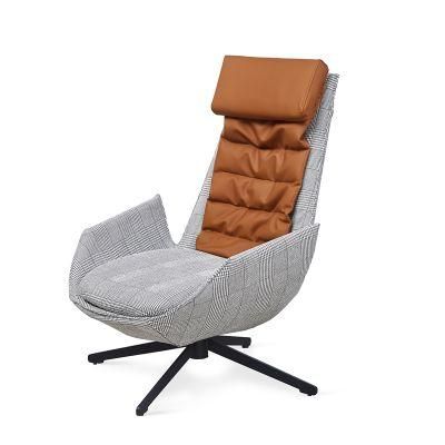 High Quality Comfortable Living Room Furniture Sweivel Arm Chair Lounge Recliner Leather Fabric Leisure Chair
