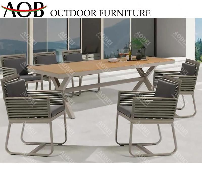 Modern Exterior Patio Garden Home Villa Hotel Restaurant Cafe Rope Outdoor Dining Chair Furniture Set