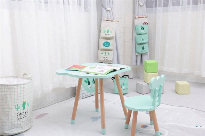 Cute Design Kids Wooden Table and Chair Set Little Bear Furniture