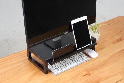 Storage Drawer Clear Design Flexible Three-Level Height Adjustable Desk Holder Computer Monitor Riser Stand Office Furniture