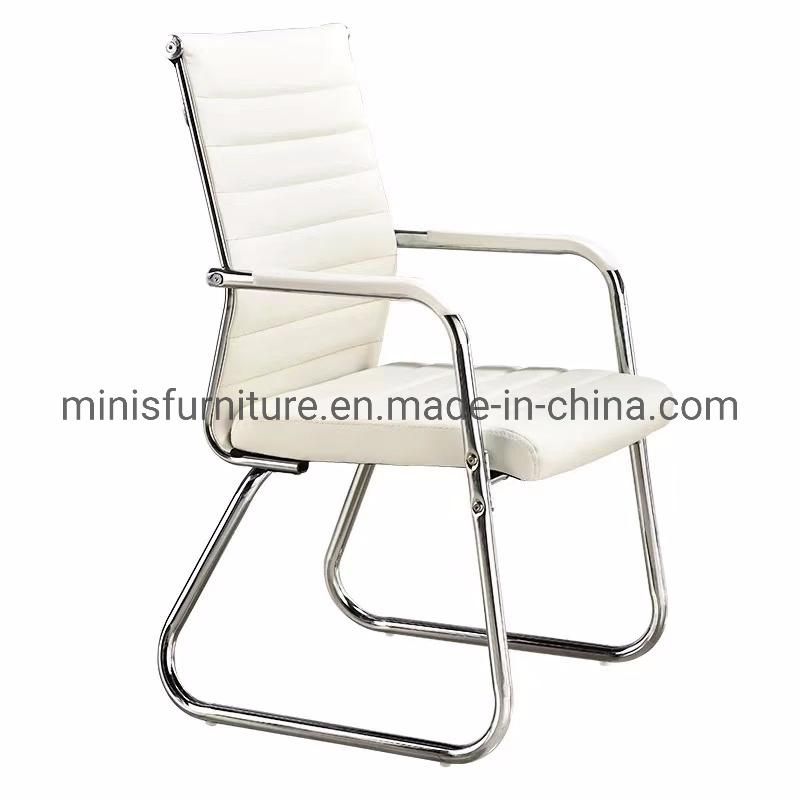 (MN-OC288) White Leather High Back Visitor Non-Movable Meeting Chair Furniture