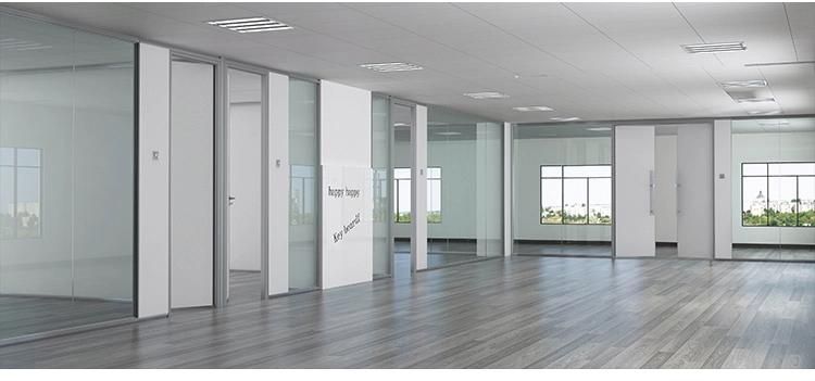 Factory Direct Sale Manufacture Partition Indoor Glazed Wall Soundproof Price Clear Glass Cubicle Office Furniture