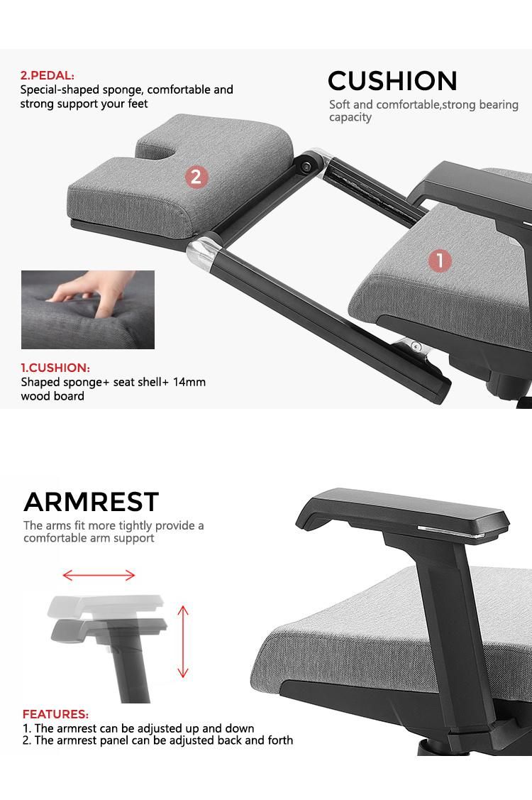 Ergonomically Designed Office Computer Desk Swivel Mesh Chairs Commercial Office Furniture