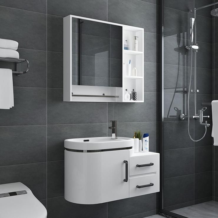 Toilet Bathroom Furniture Vanity PVC Bathroom Cabinet with LED Mirror