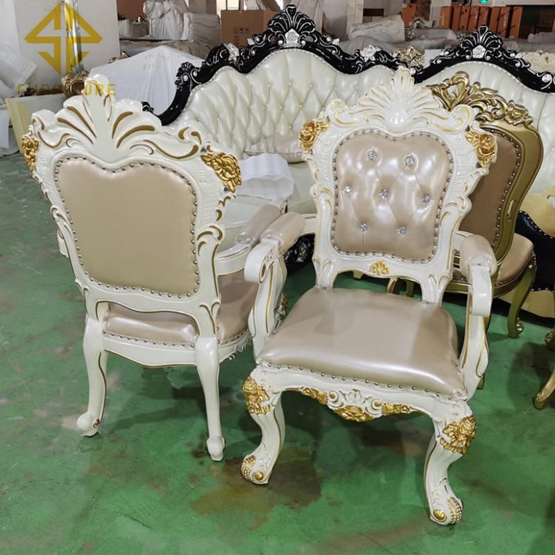 2021 New Arrival Wood Carve Vintage Wedding Chair for Sale