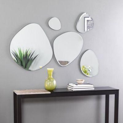 5mm 6mm Bathroom Special Shape Decoration Home Decor Wall Mounted Plain Mirror