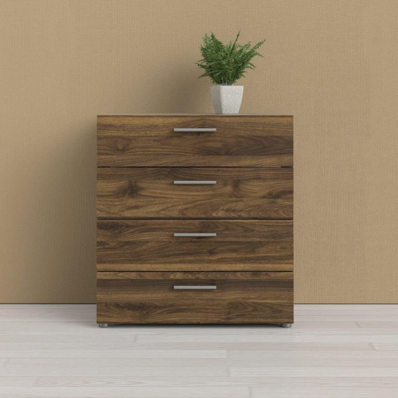 Contemporary Design 4 Drawer Chest, Suitable for Small Rooms