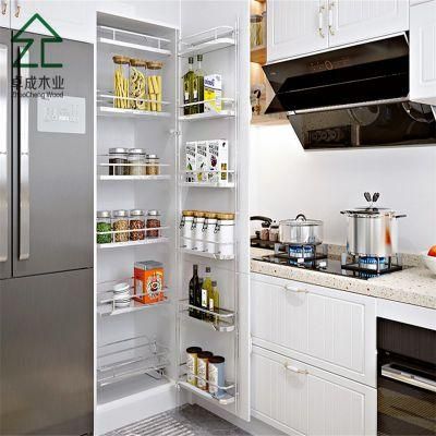 White Particle board Melamine Kitchen Cabinet