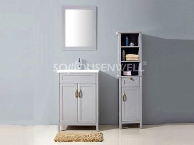 Top Selling Bathroom Vanity Certified Wood Paint White Laminated Bathroom Cabinet Furniture