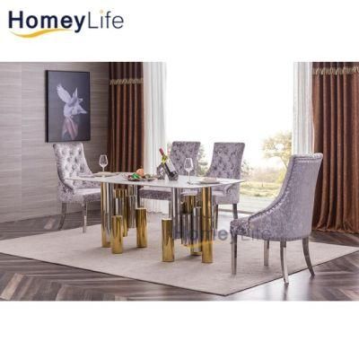 Wholesale Price OEM Gentle Modern Home Furniture Dining Table Set