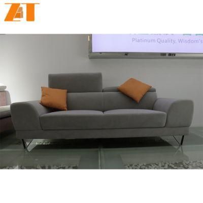 French Sofa 3 Fabric Inclination Arm Soft Fabric Sofa