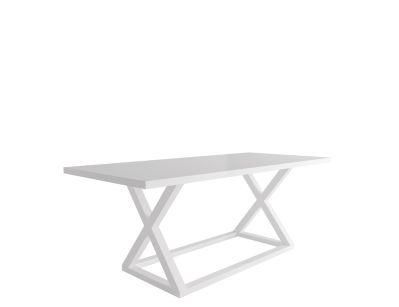 Nova High Quality White Matte Painting Coffee Table Rectangle Modern Hotel Dining Table Furniture